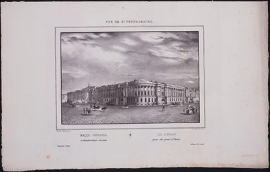 Views of Saint Petersburg. View of the Senate Building from the Saint Isaac