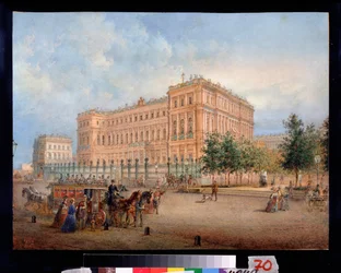 View of the Nicholas Palace in Saint Petersburg