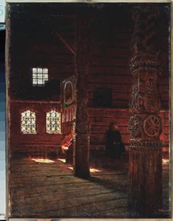 Interior of the Peter and Paul Church in Puchug