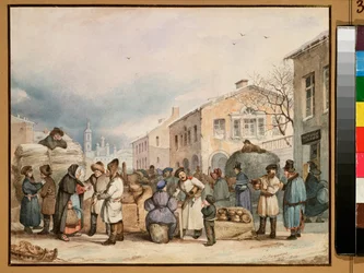 The Hay Market Place in Saint Petersburg