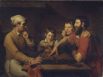 A Cook Playing Draughts with a Caretaker, 1824