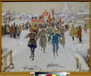 The Red Army Visiting a Kolkhoz