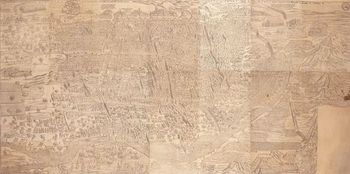 Map of Cairo, a Bird