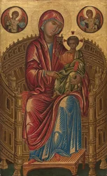 Madonna and Child on a Curved Throne