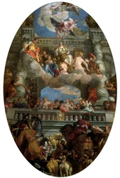 The Triumph of Venice (Personification of the city of Venice with Peace, Abundance, Fame, Happiness, Honor, Security, and Liberty around her)