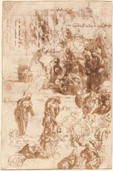 Studies for Judith and Holofernes, David and Goliath, The Finding of Moses, and Others