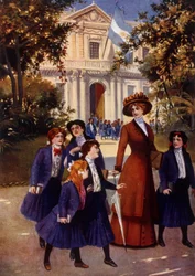 Girls Leaving School