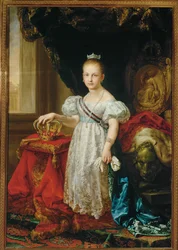 Queen Isabel II aged eight
