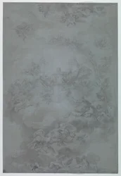 Study for Painted Decoration of a Ceiling, Casino de la Reina, Madrid, Spain