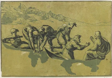 The Miraculous Draught of Fishes After Raphael