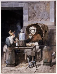 Cafe Merchant on the Street