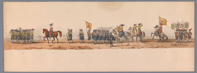 Historical parade at the second centenary of the Utrecht University, 1836 (plate 7)