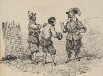 Three men arguing