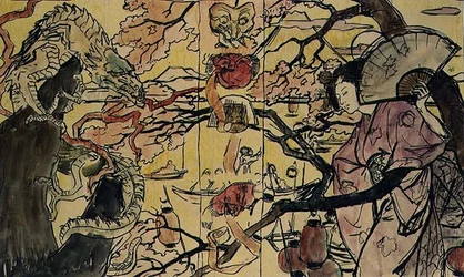 Sketch for the binding of a book on Japanese Art