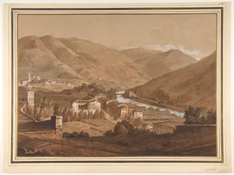 Town in an Alpine Valley