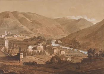 Town in an Alpine Valley