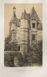 Picturesque Architecture or Monuments of the 15th and 16th Centuries: Castles of France of the 15th and 16th Centuries: Pl. 78, Manor of Belvau (Corrèze)
