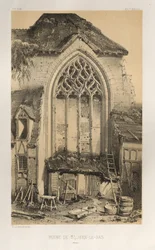 Picturesque Architecture or Monuments of the 15th and 16th Centuries: Castles of France of the 15th and 16th Centuries: Pl.17, Ruin of St. Jean-Le-Bas (Aisne)