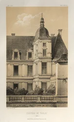 Picturesque Architecture or Monuments of the 15th and 16th Centuries: Castles of France of the 15th and 16th Centuries: Pl. 33, Castle of Tanlay (Yonne)