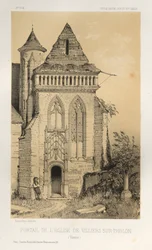 Portal of the Church of Villiers Sur-Tholon, Yonne, 1860