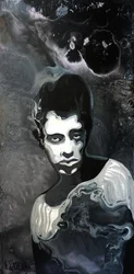Brooding Monochrome Man