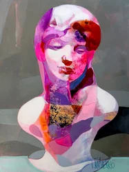 Colorful Abstract Bust