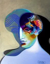 Colorful Abstract Face
