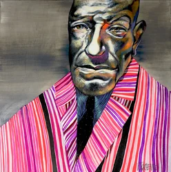 Colorful Striped Man