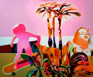 Pink Sky Tropical Dream