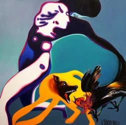 Surreal Animal Confrontation