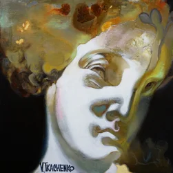 Surreal Golden Bust