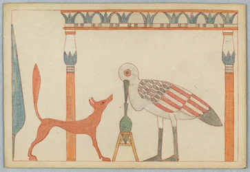 The Fox and the Stork, Illustration for Aesop