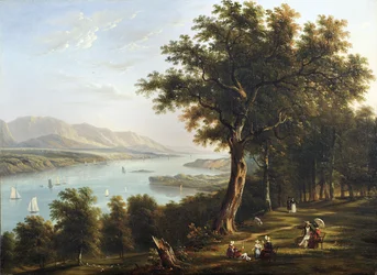 View from Hyde Park on the Hudson River, 1845
