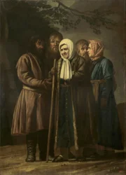 100-Year-Old Woman from Tsarskoe Selo with Family