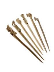 Animal-Headed Dress Pins or Hairpins, from Jarlshof, Shetland, 850-1100 AD