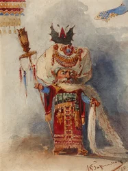 Chernomor. Costume Design for the Opera Ruslan and Lyudmila by M. Glinka