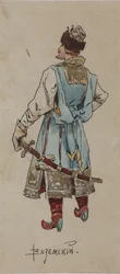 Costume Design for the Opera The Merchant Kalashnikov by A. Rubinstein