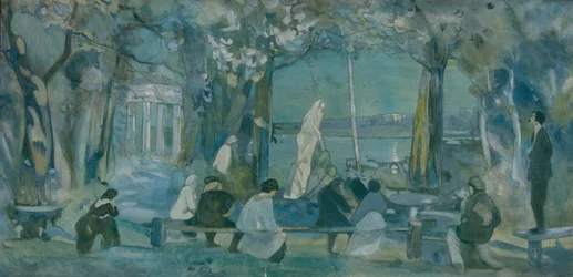 Stage design for the play The Seagull by A. Chekhov