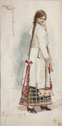 Costume Design for the Opera Rusalka by A. Dargomyzhsky
