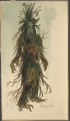 Leshy. Costume design for the opera Snow Maiden by N. Rimsky-Korsakov, 1885