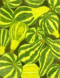 Vibrant Striped Gourds