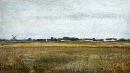 Landscape of Virum near Frederiksdal, summer