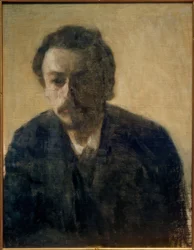 Self-Portrait V. Hammershøi, 1891