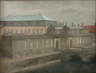 View of Christiansborg Palace. Late Autumn