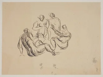 Composition with Five Naked Women