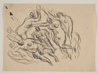 Composition with Seven Naked Women