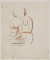 Composition Study with 2 Naked Women
