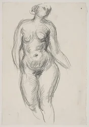 Standing female model