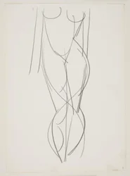 Standing Naked Woman Seen from the Front