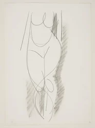 Standing Nude Woman Seen from the Front